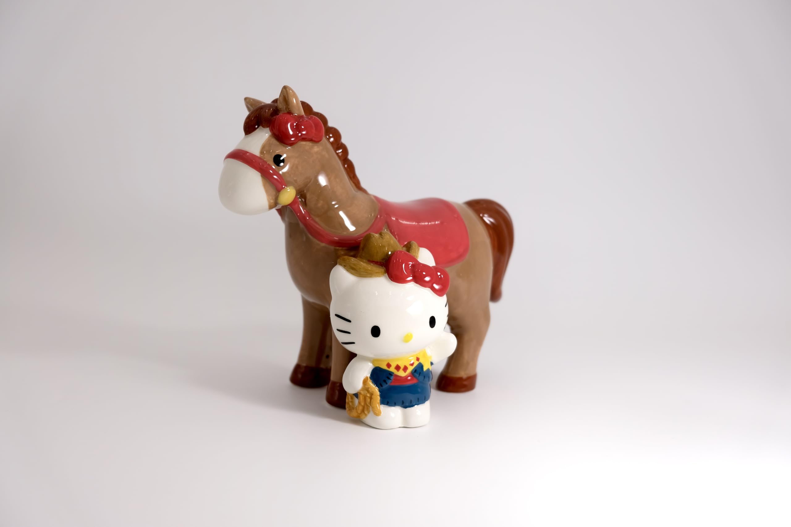 Blue Sky Clayworks Hello Kitty Cowgirl Figurine, 6.75" L x 4" W x 6" H Created