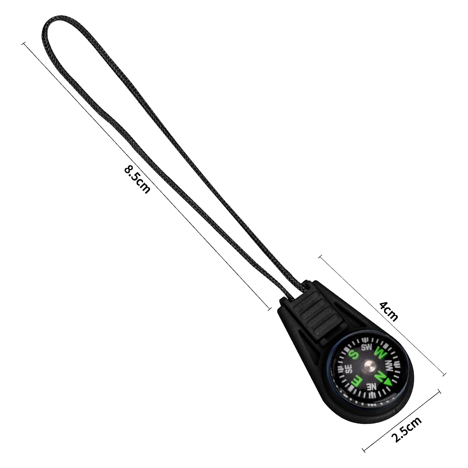 Mini Boussole de Survie 18 Pièces Multicolore Boussole de Poche Rempli d'Huile Camping Randonnée