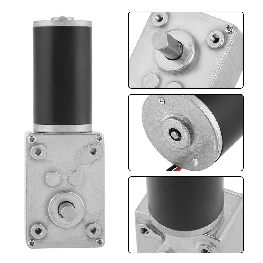 Dpofirs 31ZY Motor, 12V 200 U/min 5840-31ZY Permanentmagnet DC Turbo Schneckengetriebemotor Untersetzungsmotor Untersetzungsmotor Getriebemotor