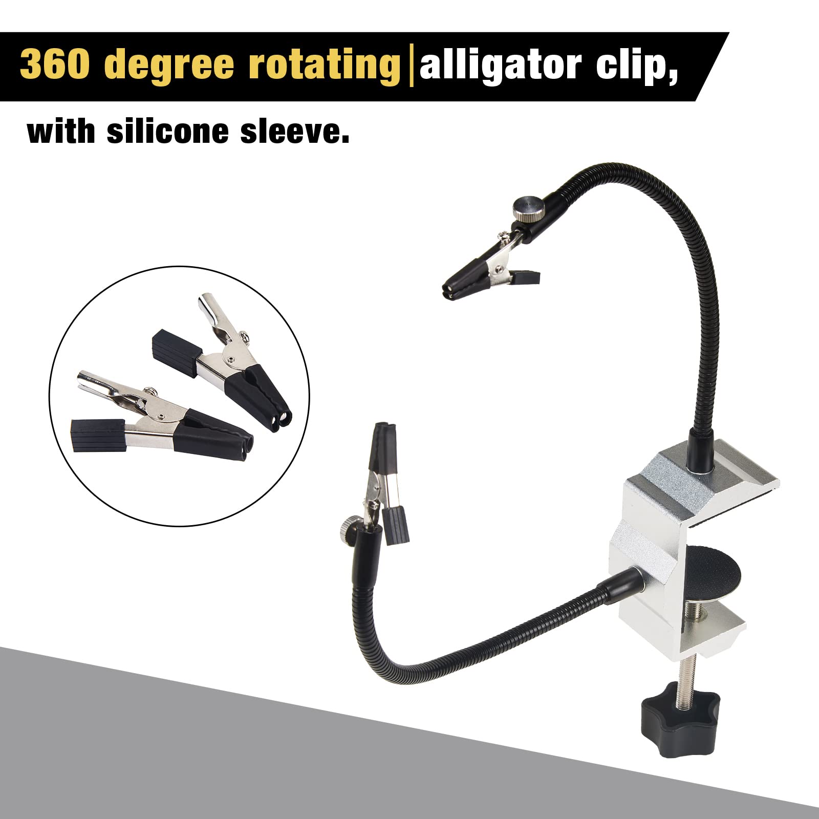 Solder Station Clamp, Universal Metal Arm Electric Iron Holder Solder Station Clamp For DIY