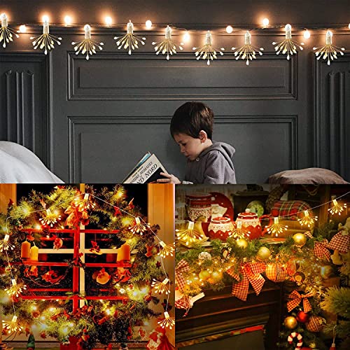 DINOWIN Solar Firework String Lights Waterproof Solar Garden Lights Outdoor Fairy Lights 8 Mode Decorative for Indoor/Outdoor Wedding Patio Yard Christmas (200LED) - Image 3