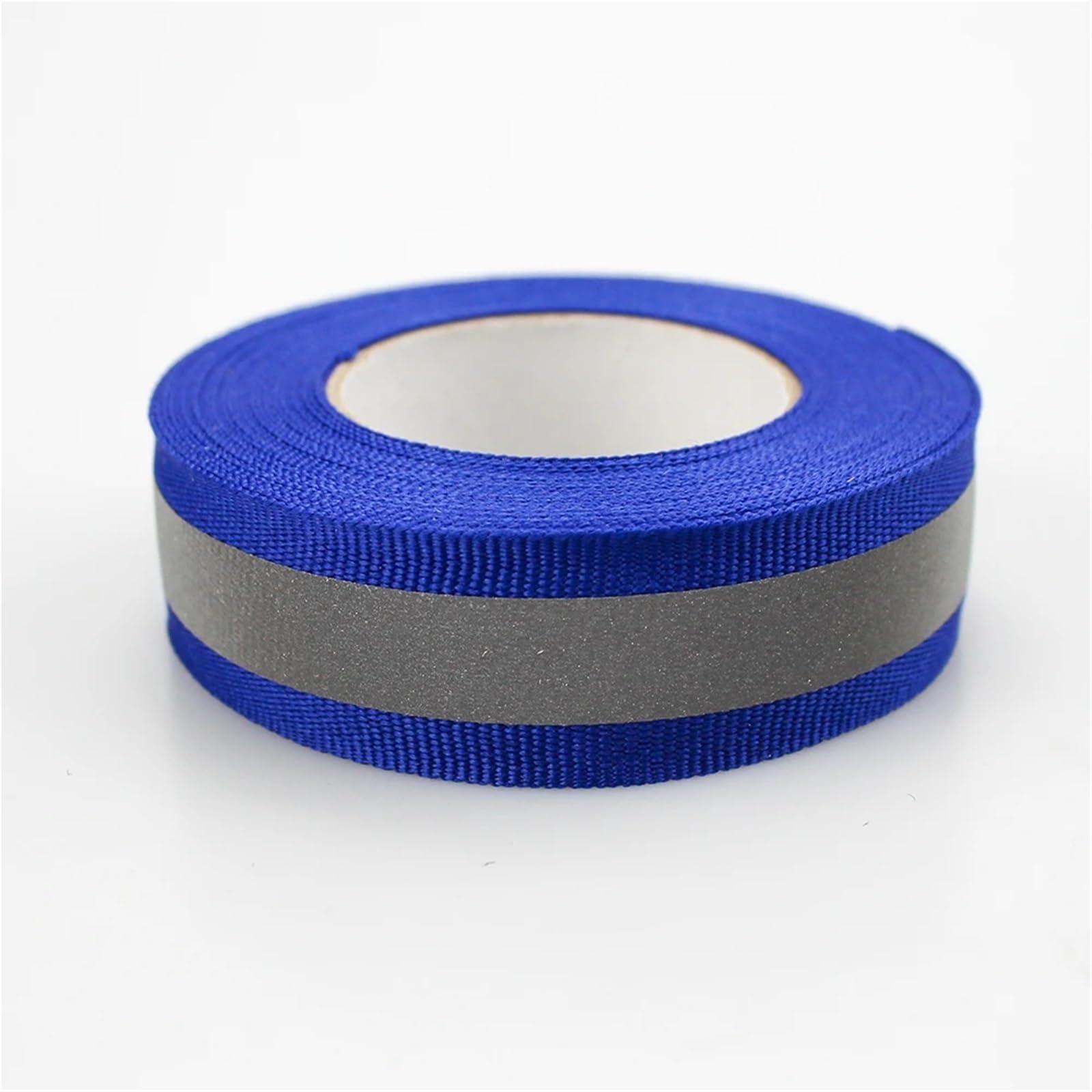 AMZBNEIDI High Visibility Reflective Fabric Tape, Reflective Sew-On Webbing Tape Multicolor 20x10mm 10m(Blu)