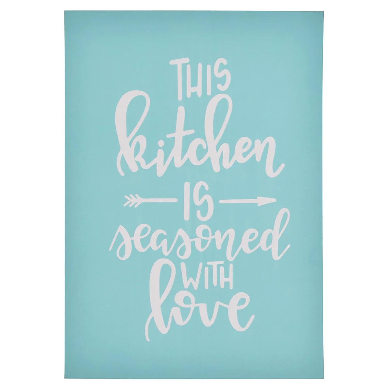 MANGOUSONG Screen Printing Kit,23x18cm This Kitchen Story Silk Screen Stencils Reusable Silkscreen Print Kit for Printing Handbag Decoration Template ?Seal Tool