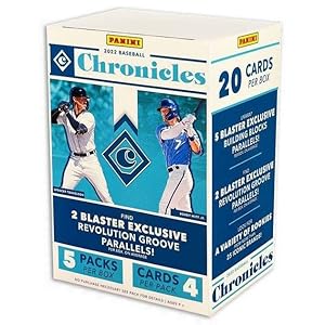 2022 Panini Chronicles Baseball Blaster Box – 5 Packs per Box – 4 Cards Per Pack – 20 Trading Cards Per Box