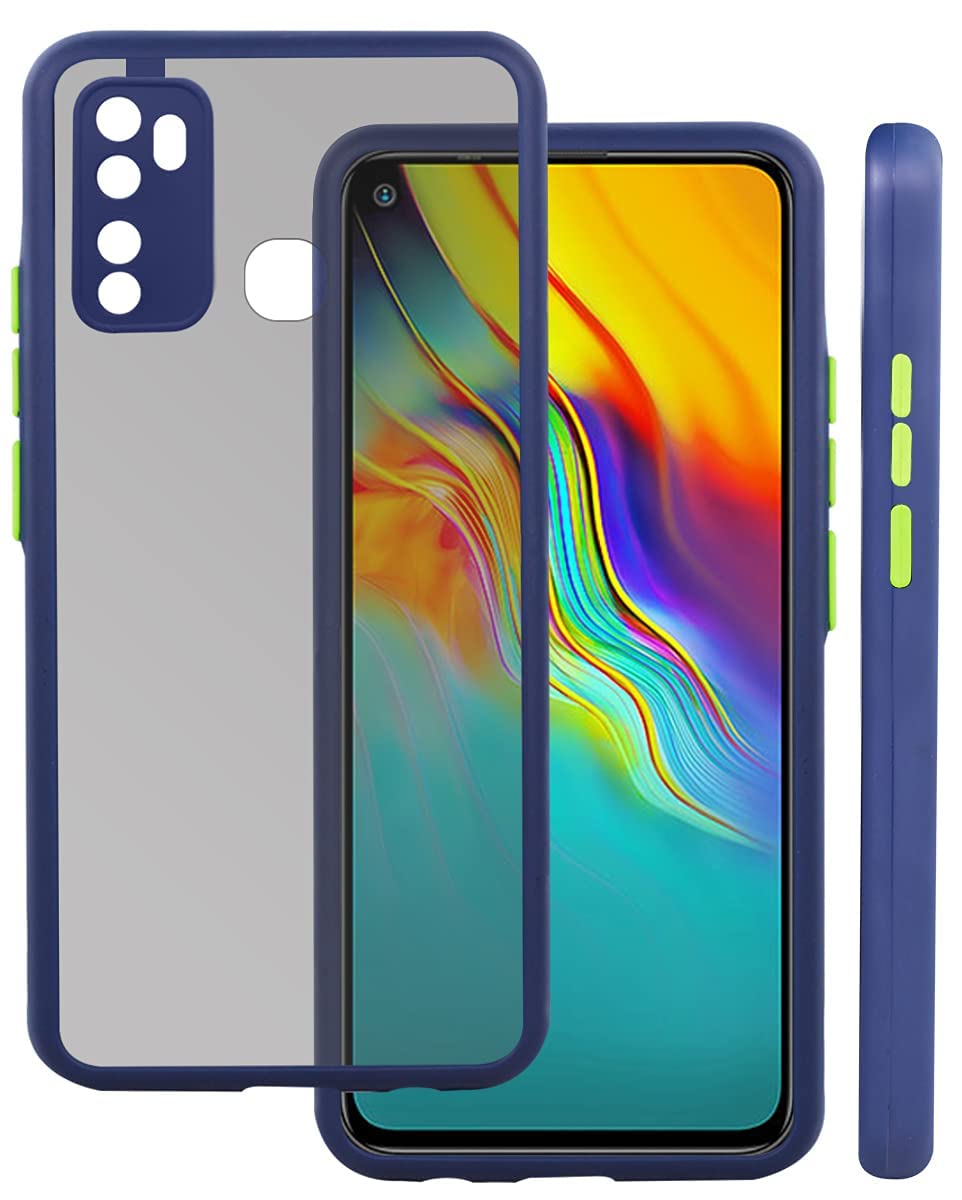 Druthers Back Cover Compatible for Infinix Hot 9 / Hot 9 Pro | Translucent Smoked Matte Back | 360 Degree Protection | Protective Hard Back Case Compatible for Infinix Hot 9 / Hot 9 Pro (Blue) (B0C3Y4PVRT) Amazon Price History, Amazon Price Tracker