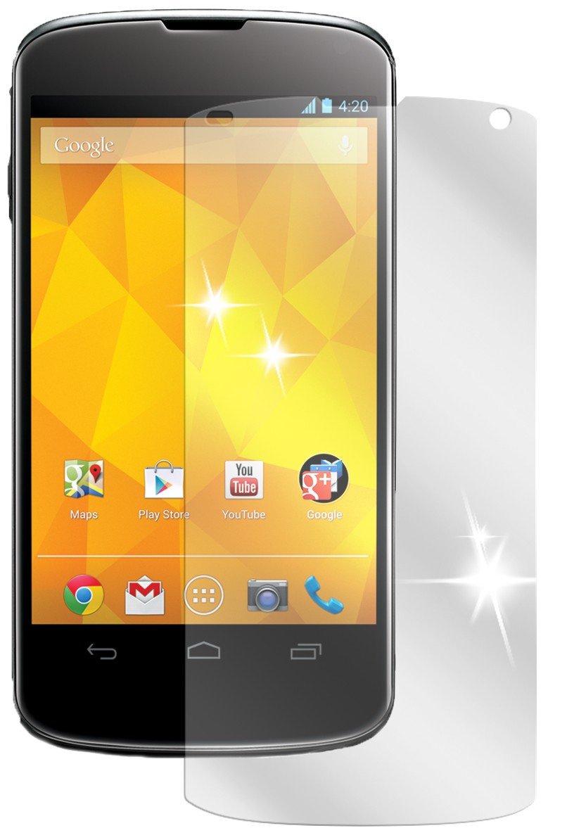 Film Protection écran Google Nexus 4 - Lot De 2 Films - Marque OTB - Transparent