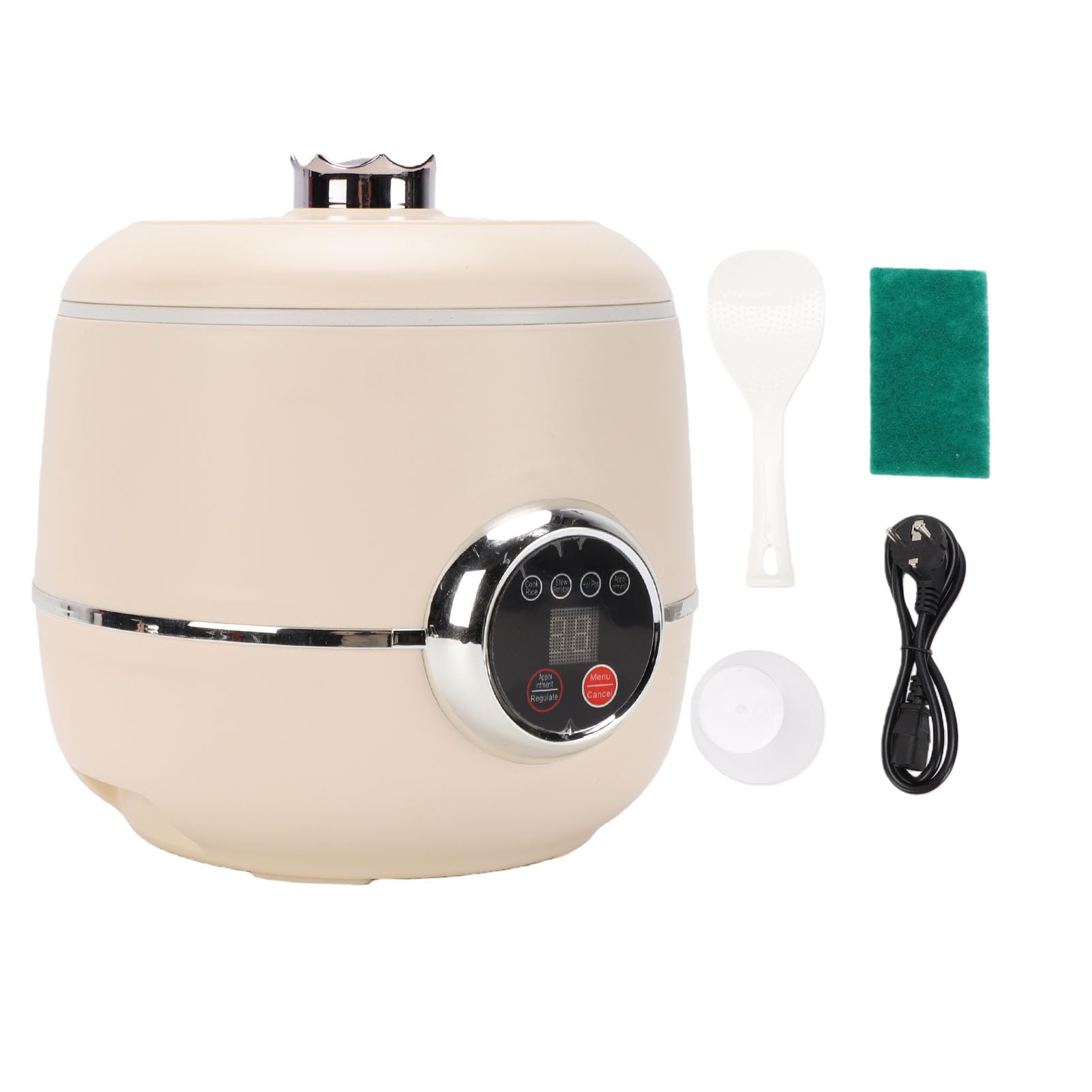 SUNGOOYUE Mini Cuociriso Elettrico da 1,6 Litri con Timer Antiaderente