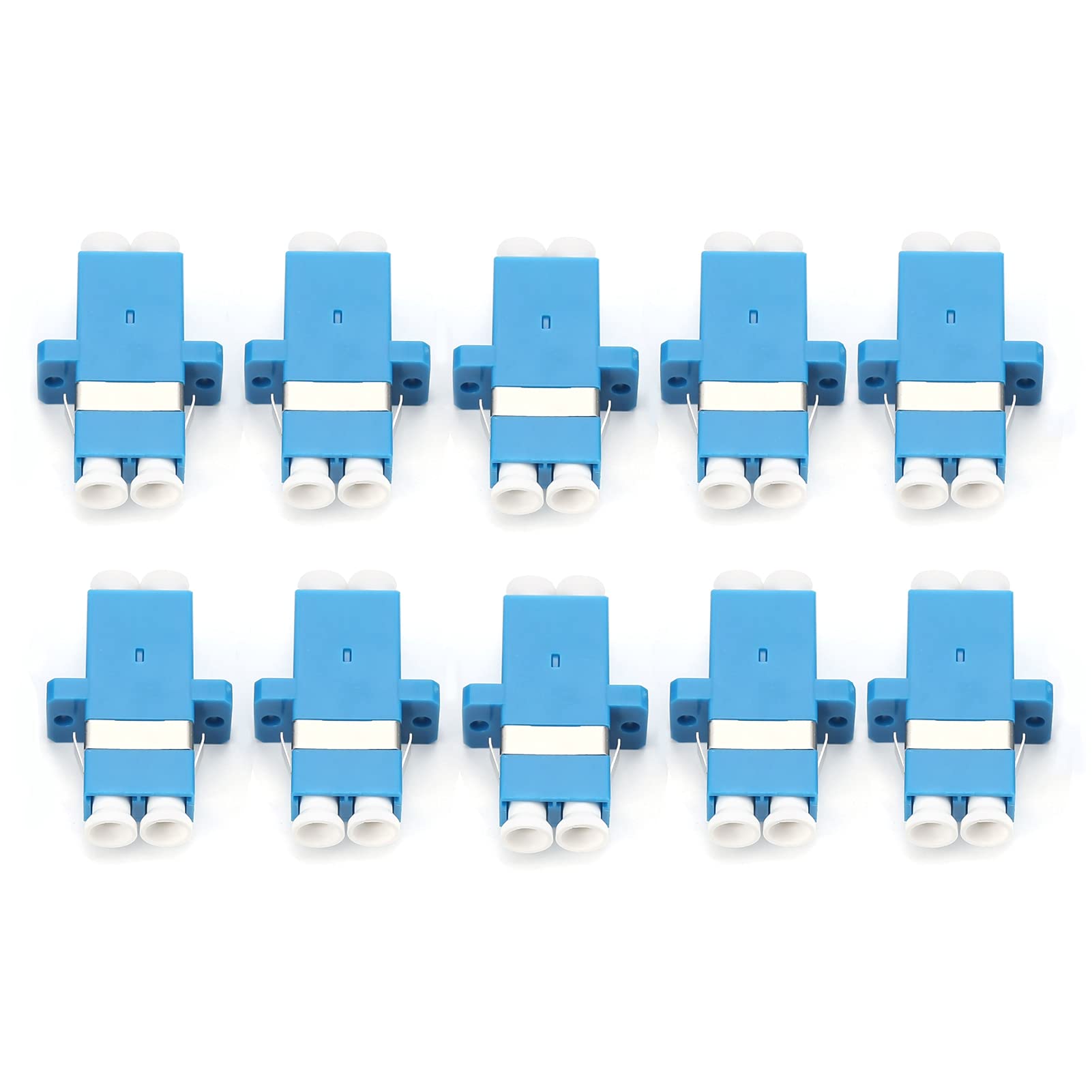 Coupleur de Fibre Optique 50Pcs, Adaptateur de Connecteur Duplex LC-LC/UPC Connecteur de Fibre Optique Connecteur Industriel0