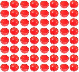 ABOOFAN 50 Piezas Bolas De Lotería Rellenables De 5 Cm, Bolas De Juego para Fiestas Y Actividades, Bolas Abiertas para Sorteos, Rojas, PVC, Ligero Y Duradero