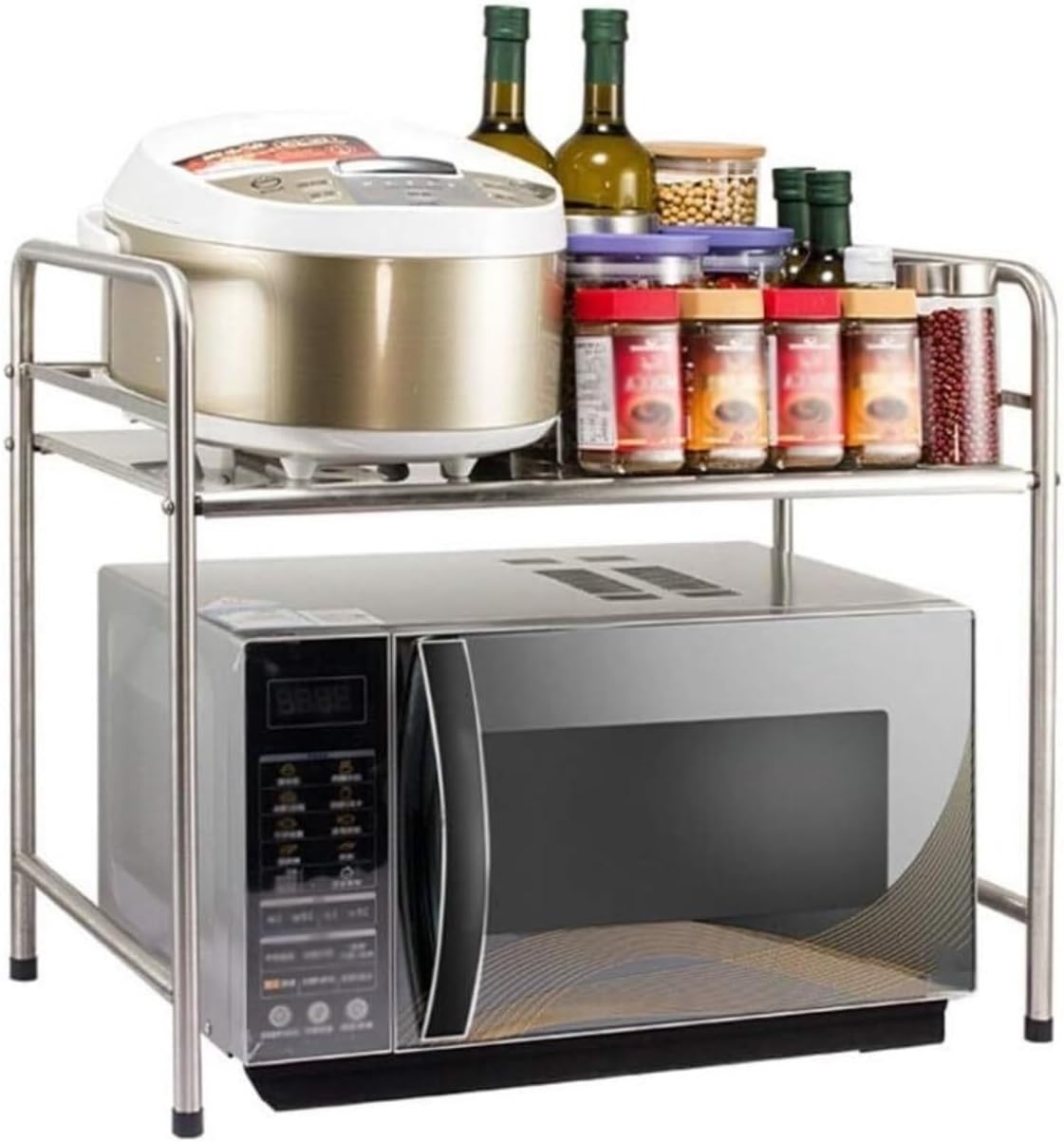 Microwave Stand Microwave Shelf Stainless Steel Microwave Oven Rack Kitchen