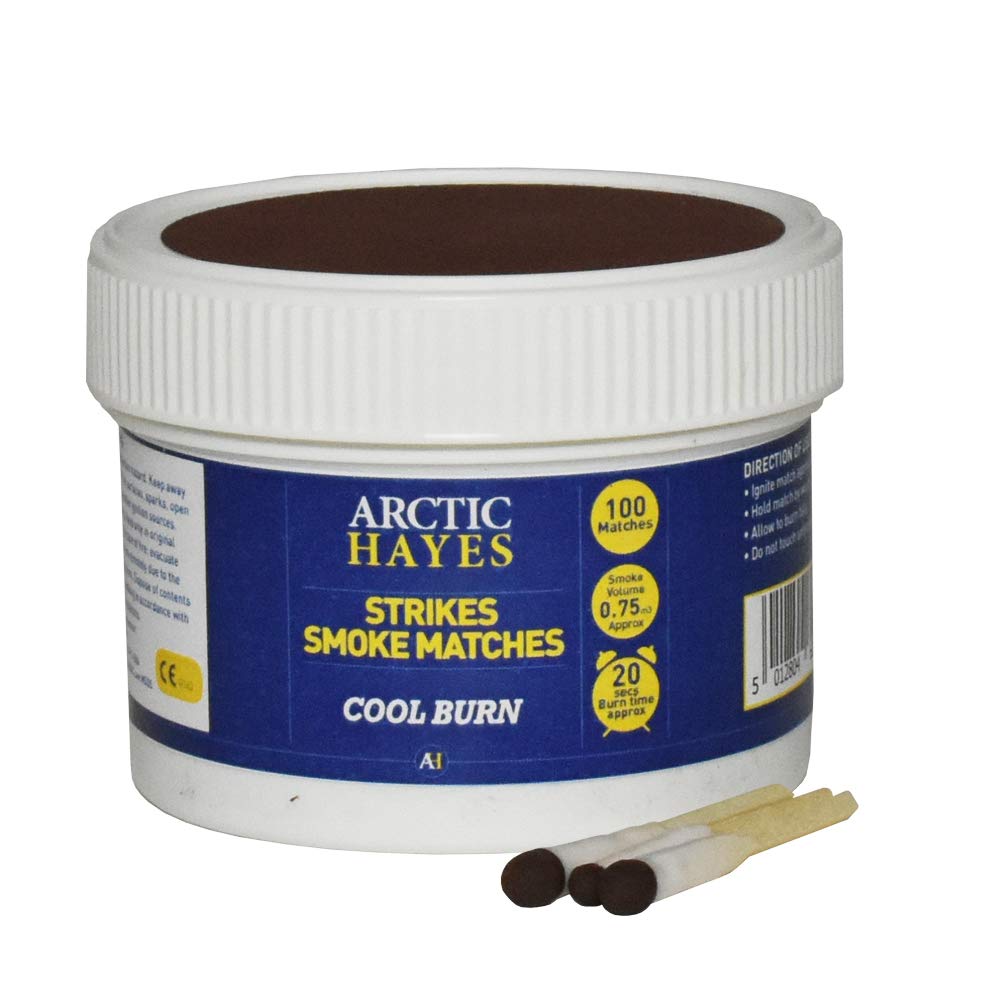 Arctic Hayes White "Strikes" Smoke 100-Pieces Matches Tub
