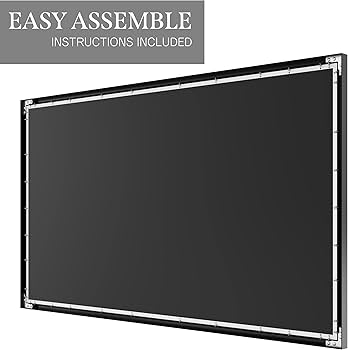 Amazon.com: KHOMO GEAR Fixed Frame Projector Screen - Matte 100
