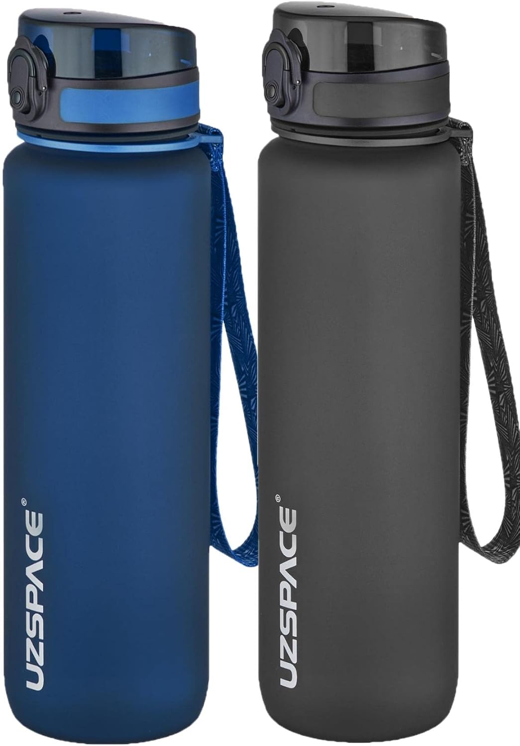 Uzspace 2'li Tritan Matara Seti 1000 ml Büyük Boy 14 Farklı Renk Seçeneği FiftyFifty