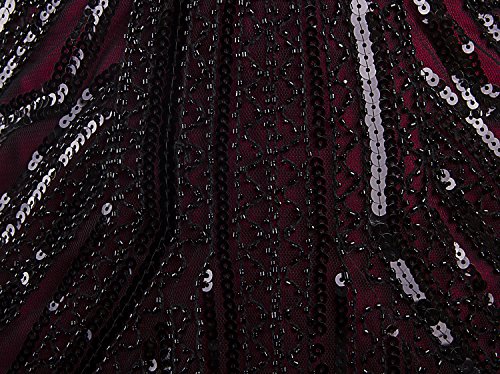 Image of Vijiv 1920s Short Prom Dresses V Neck Inspired Sequins Cocktail Flapper Dress