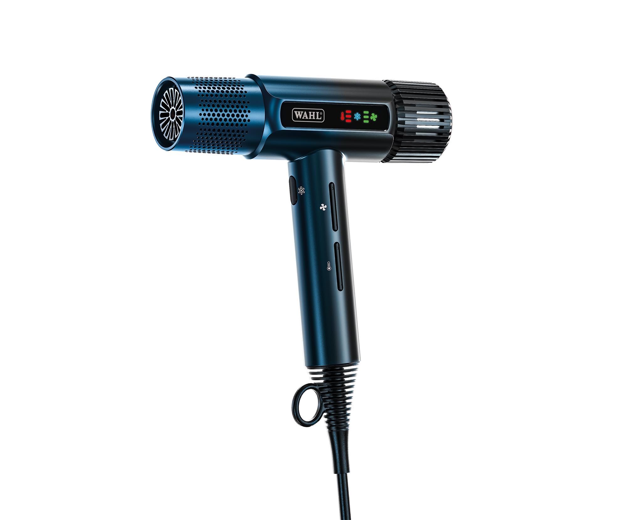 Wahl Vanquish, Sèche-Cheveux Professionnel avec Diffuseur, Midnight Blue | Sèche-Cheveux Professionnel 1600 W, Technologie FlowControl, Ionique, 4 Réglages de Chaleur, Embouts Magnétiques et Diffuseur