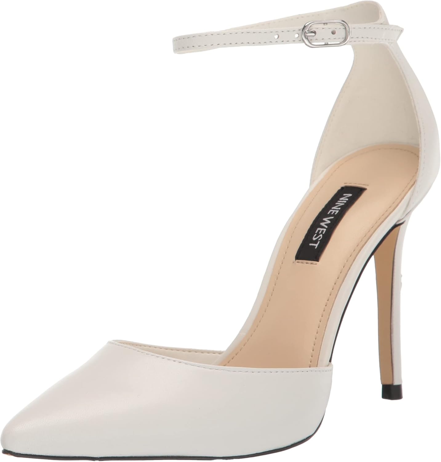 Nine West Women's Faiz Pump, White 140, 8.5