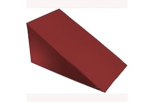 Wedge Pillow Cover Measuring 24" x 24" x 10" in Plush Burgundy