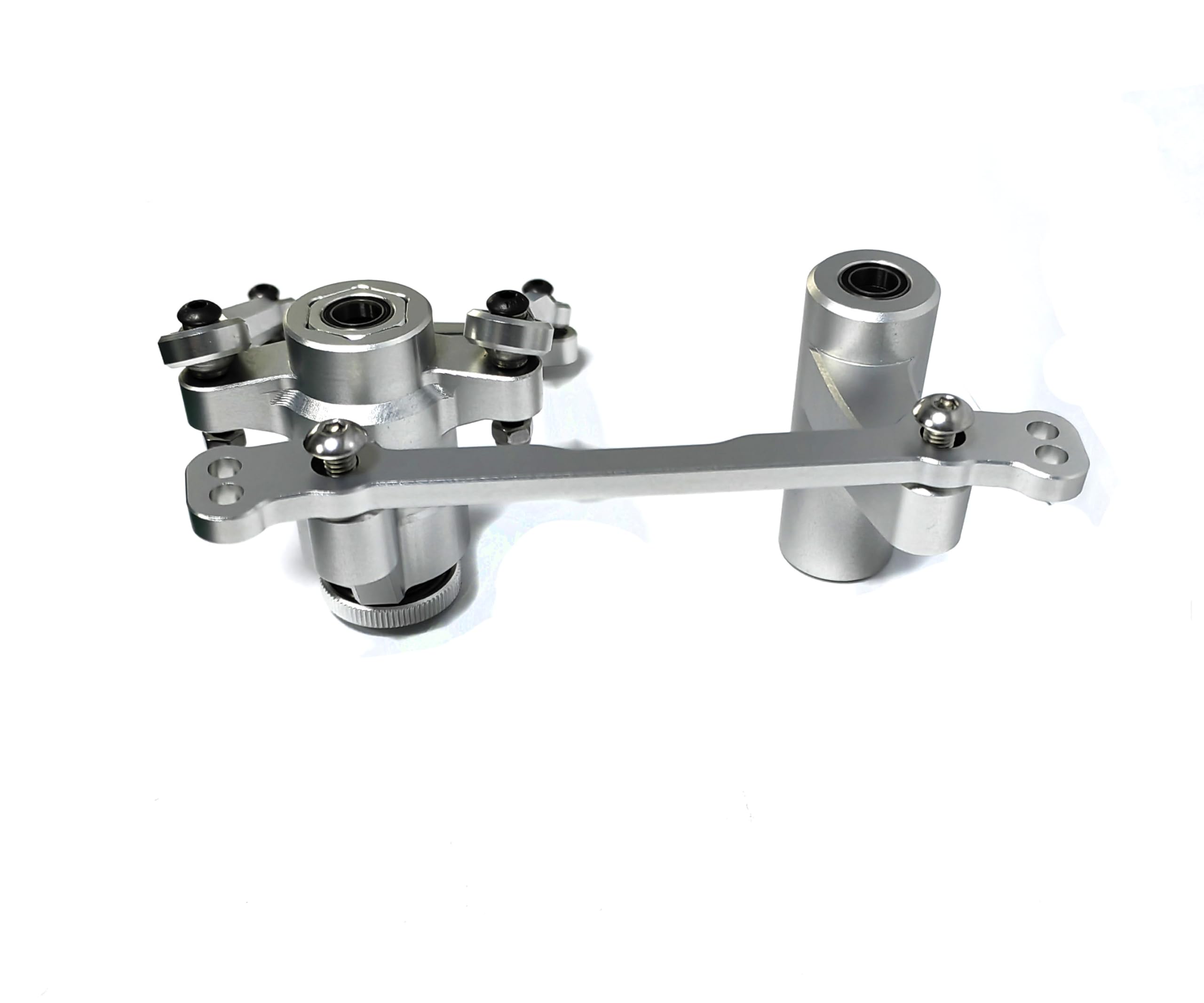 KEBEILEE CNC Alu7075 Sarvo Steering Bell Crank Kit for Losi DBXL E2.0 1/5 (Silver)