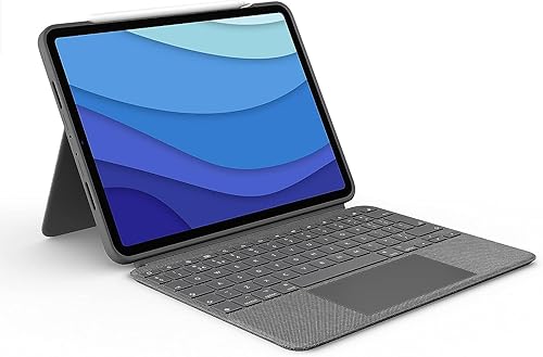 Logitech Combo Touch - Funda con teclado para iPad Pro de 11 pulgadas (1ª, 2ª, 3ª y 4ª), color gris (renovado)