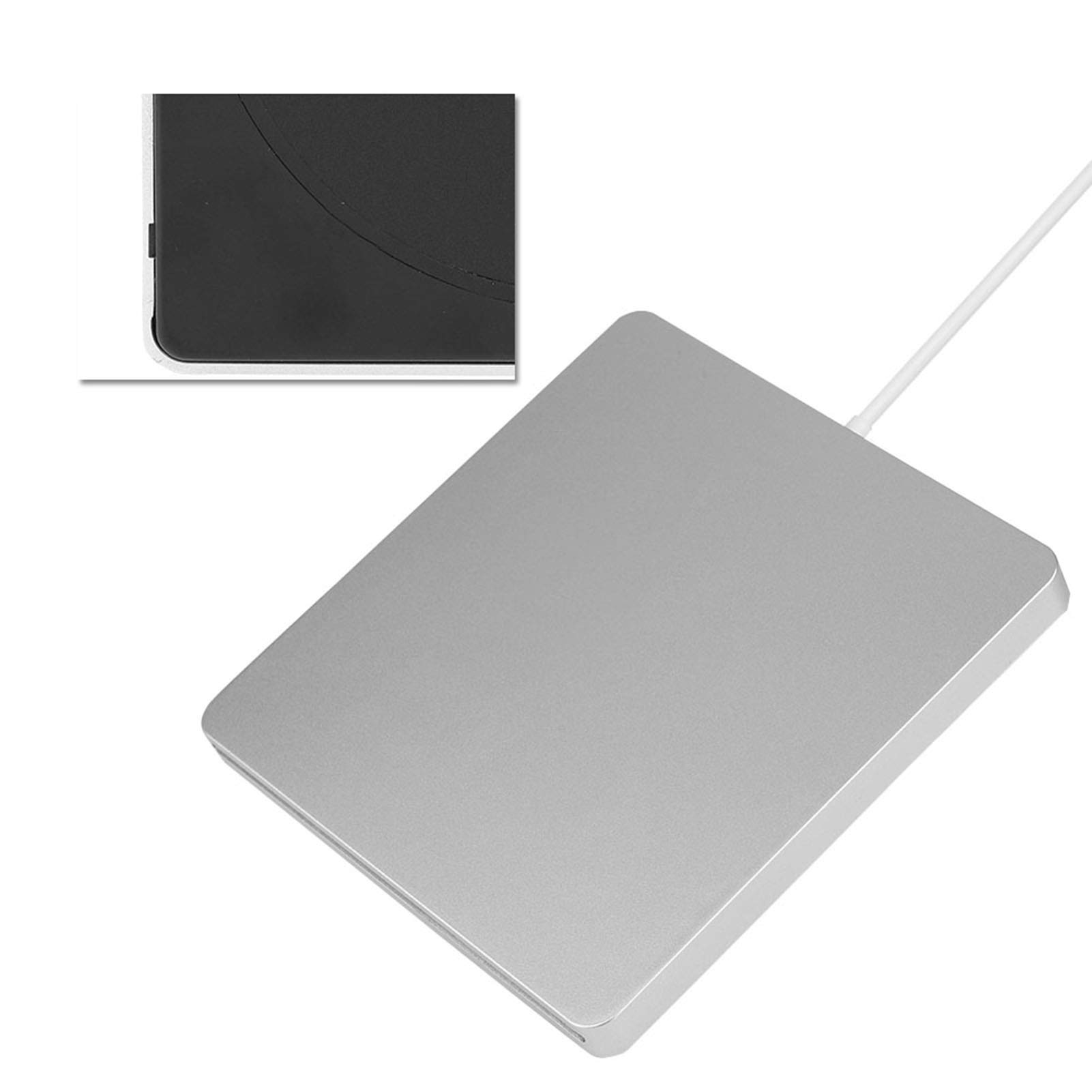 Tosuny Zewnętrzny napęd DVD USB C, nagrywarka CD/DVD, ciche gniazdo do nagrywania jednym przyciskiem, zewnętrzna nagrywarka do Mac OSX SE/ME/2000/XP i Plug and Play
