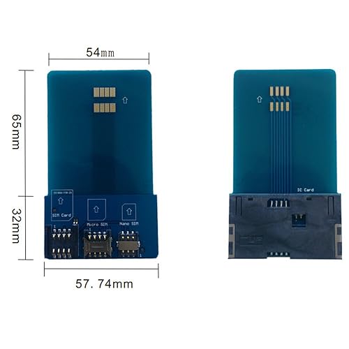 Miniatura 2 de Multi 4 en 1 tarjeta inteligente Pinboard adaptador convertidor para SIM / Micro SIM / tarjeta Nano SIM/ISO7816 tarjeta IC inteligente 1 unids por