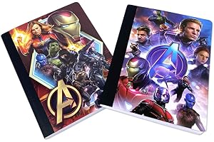 Marvel Avengers Hero School Composition Notebooks For Kids - Pack of 2