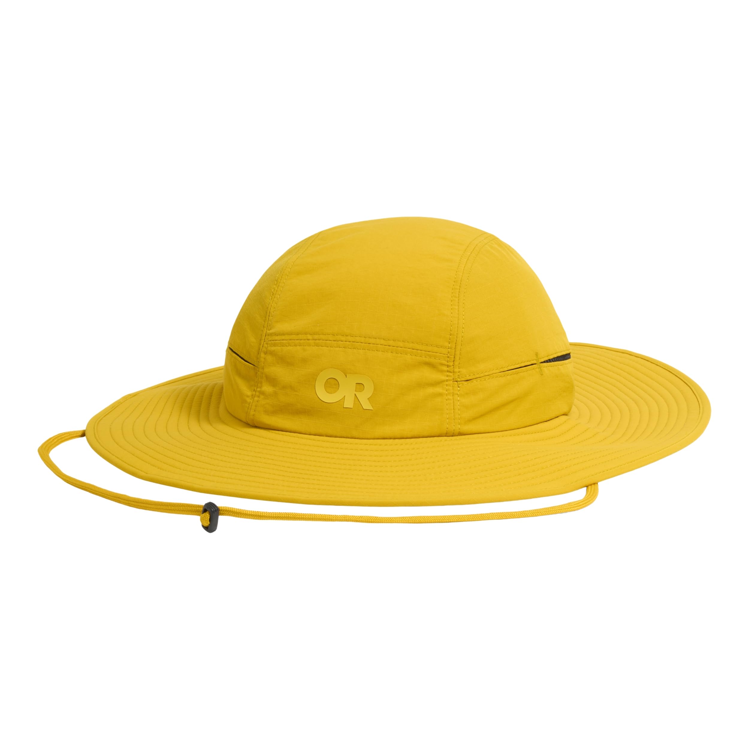 Outdoor Research Sunbriolet Sun Hat | UPF 50+, Breathable & Moisture-Wicking Safari Hiking Hat for Men & Women, SPF Headwear, Amber, L