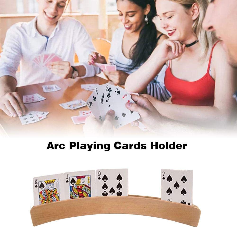 Supporti Carte Da Gioco In Legno RNXSIB - 2 Pezzi, 33x3.4x1.2cm, Per Poker E Bridge - Foto 6