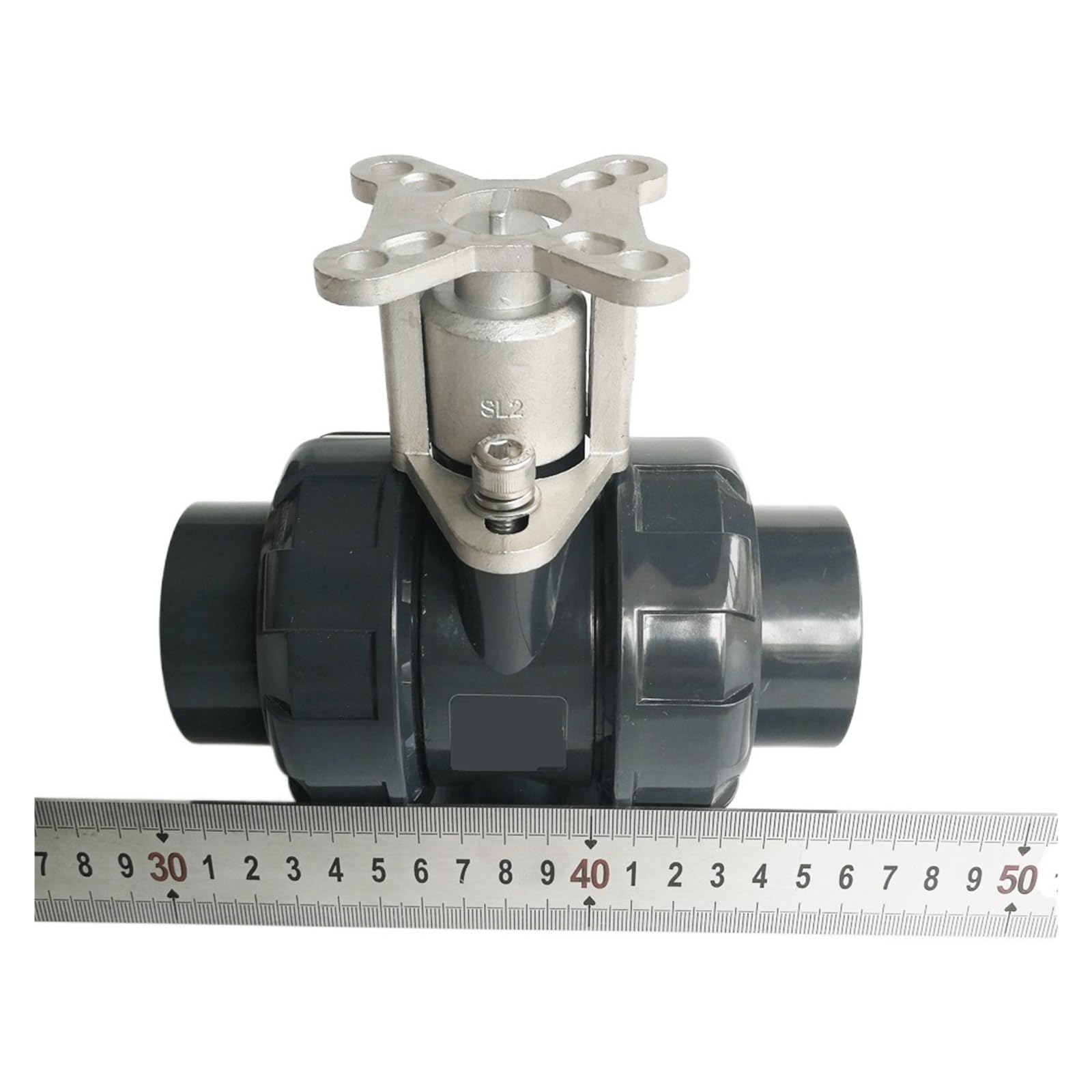 Valvola a sfera motorizzata a 2 vie 1-1/2" 3/4/7 fili con attuatore da 15 Nm con comando manuale(DN40 BSP)
