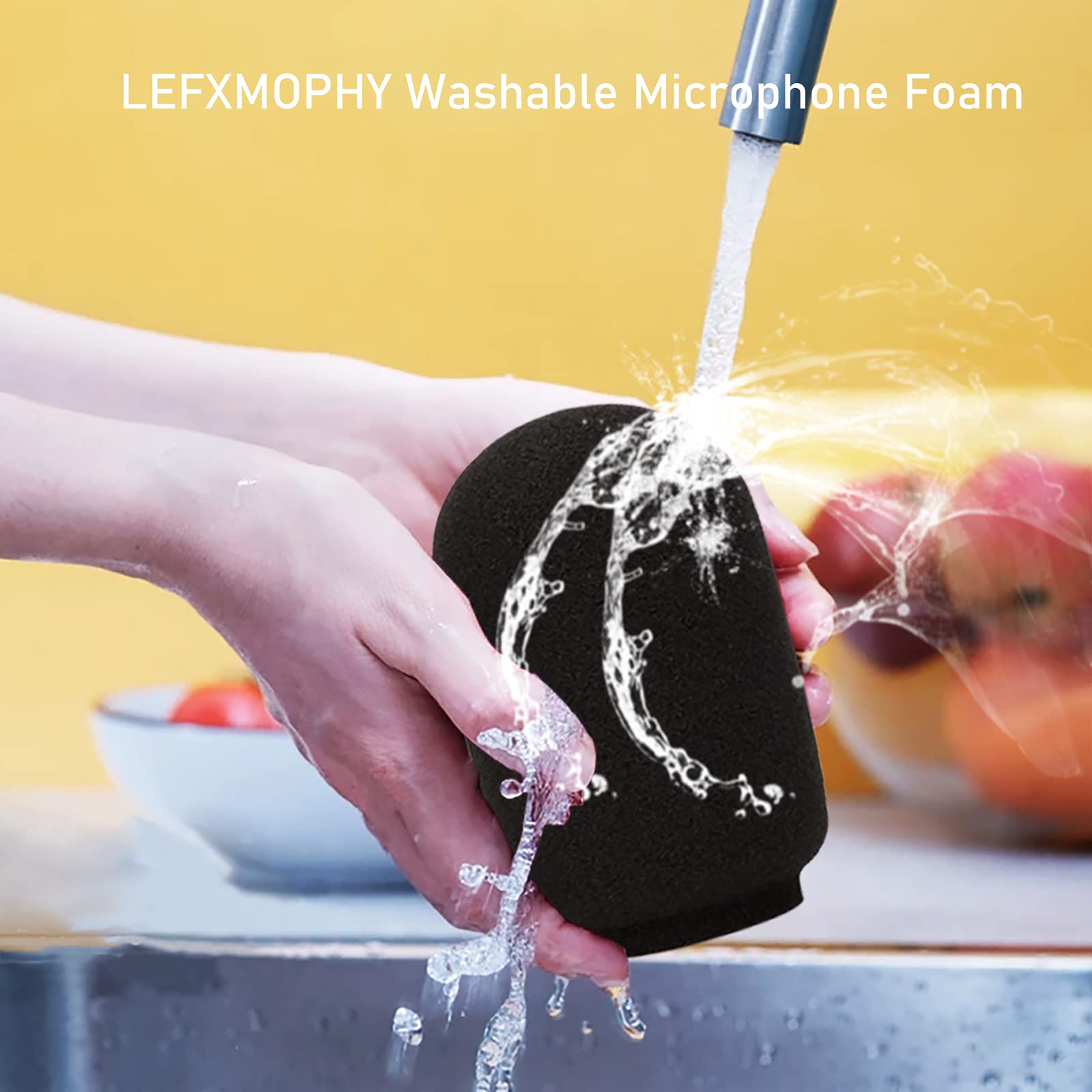 Pop-Filter Windschutz Für Shure SM7B SM7dB - Grüner Deadcat Windsack Gegen Plosivlaute