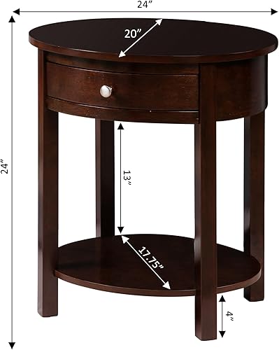 Miniatura 3 de Convenience Concepts Classic Accents Cypress - Mesa auxiliar color espresso