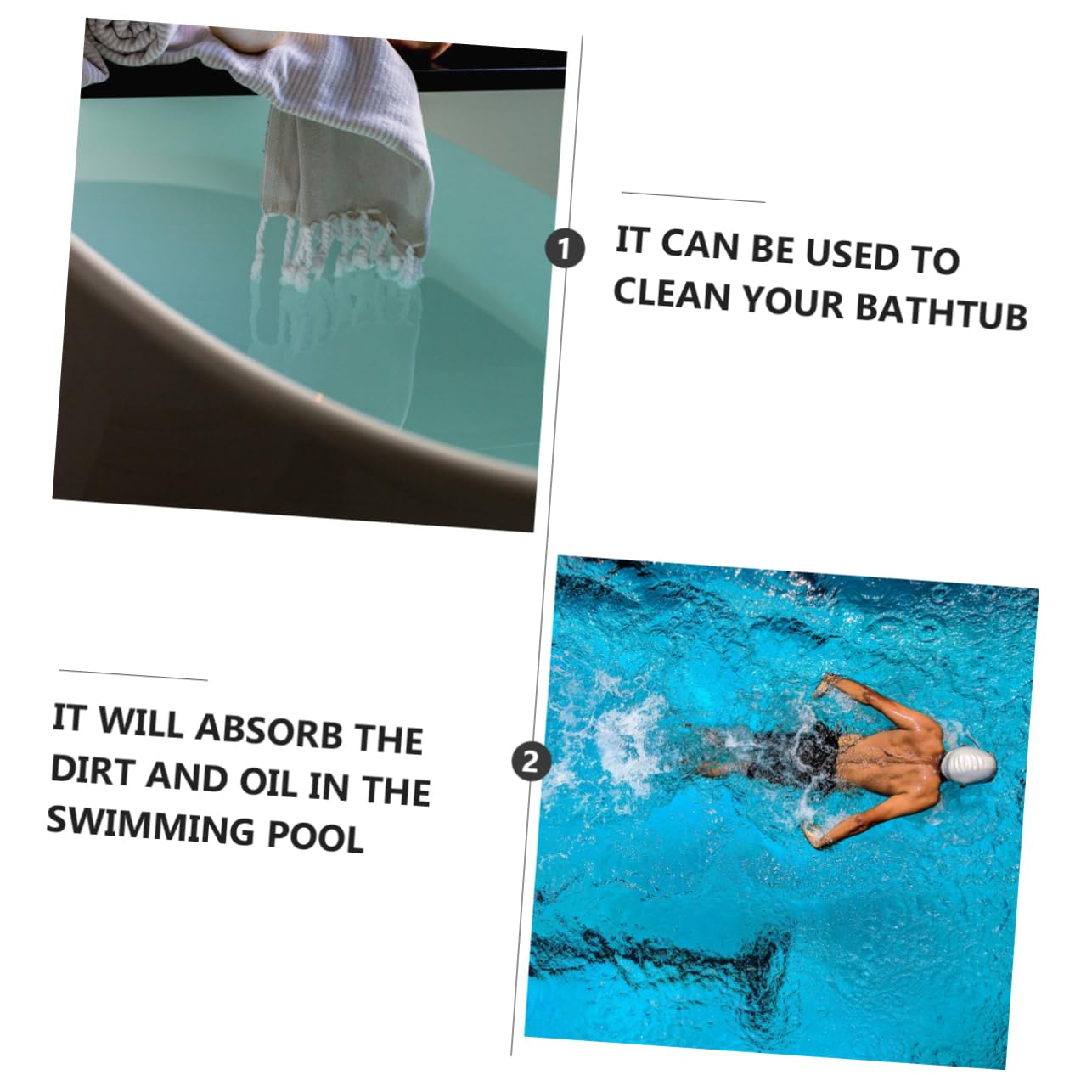 TOYANDONA 2 Series Esponja Absorbente De Aceite para Piscinas Esponja Absorbente Esponja para Piscinas Esponja Encantadora Esponja para Filtro De Piscina 20 Piezas*2