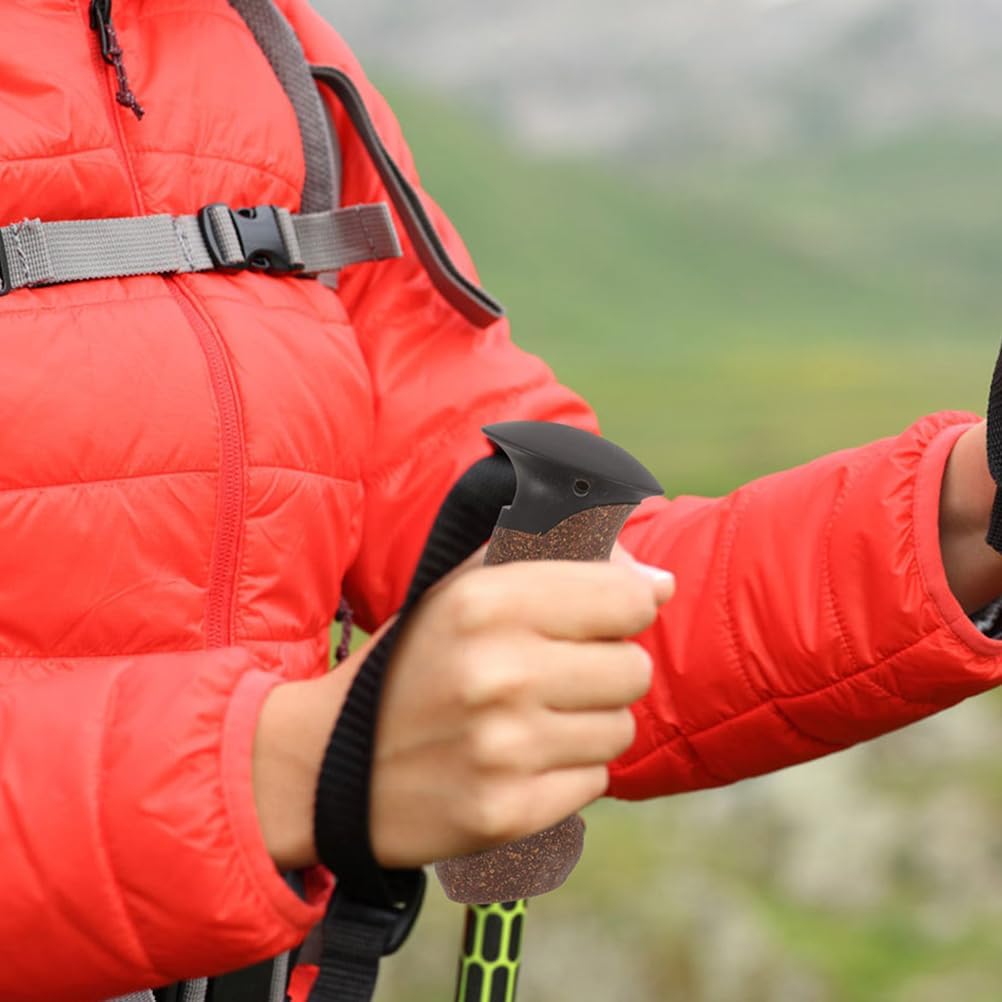 Toddmomy 2Pcs Cork Hiking Pole Handles Replacement Grip for Trekking Poles Walking Outdoor Hiking and Skiing Accessories