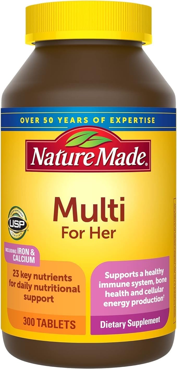 Women's Multivitamin Tablets, 300 Count for Daily Nutritional Support