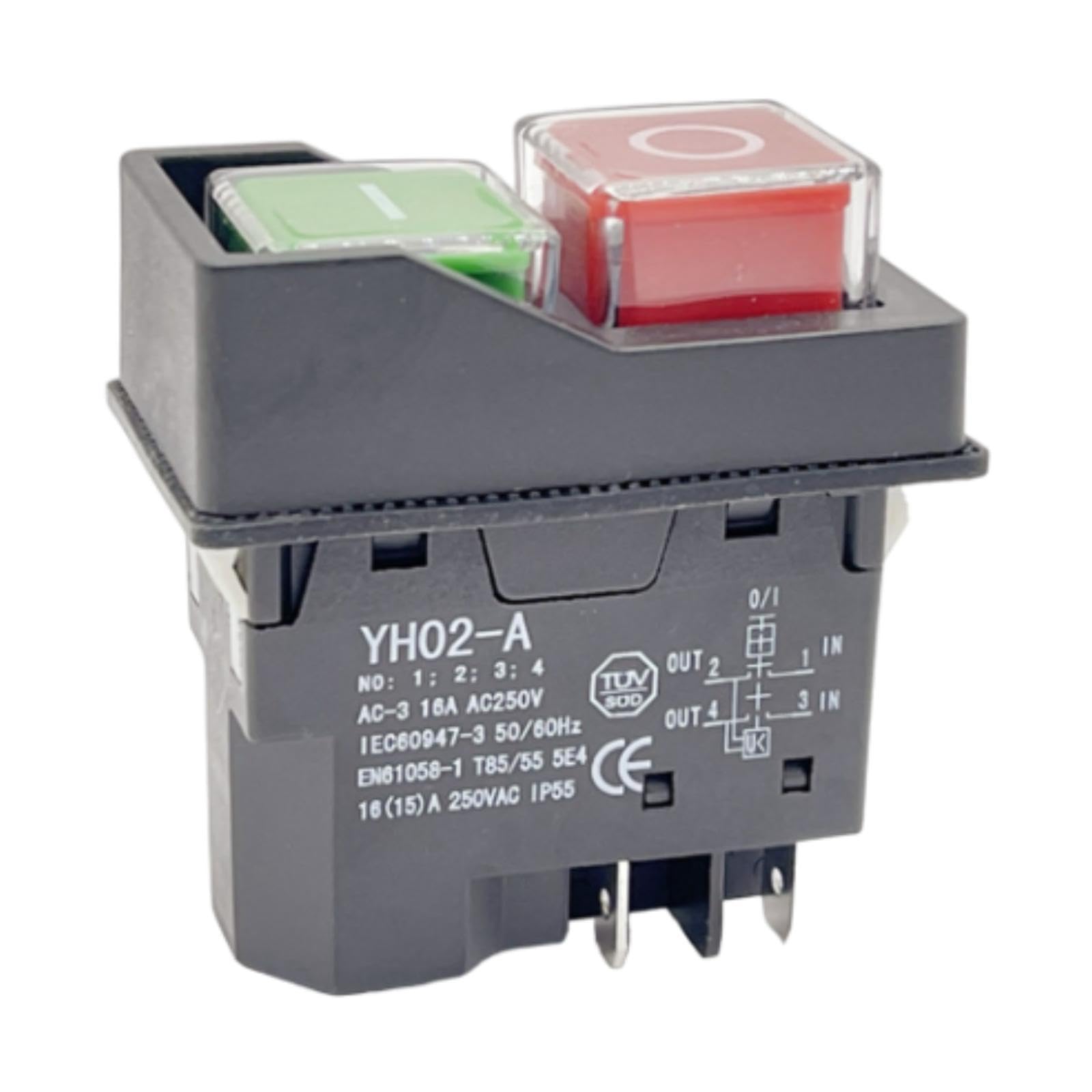 UJEAVETTE Electromagnetic Switch Practical Multipurpose for Electrical Equipment Parts 4 Pins-image-37