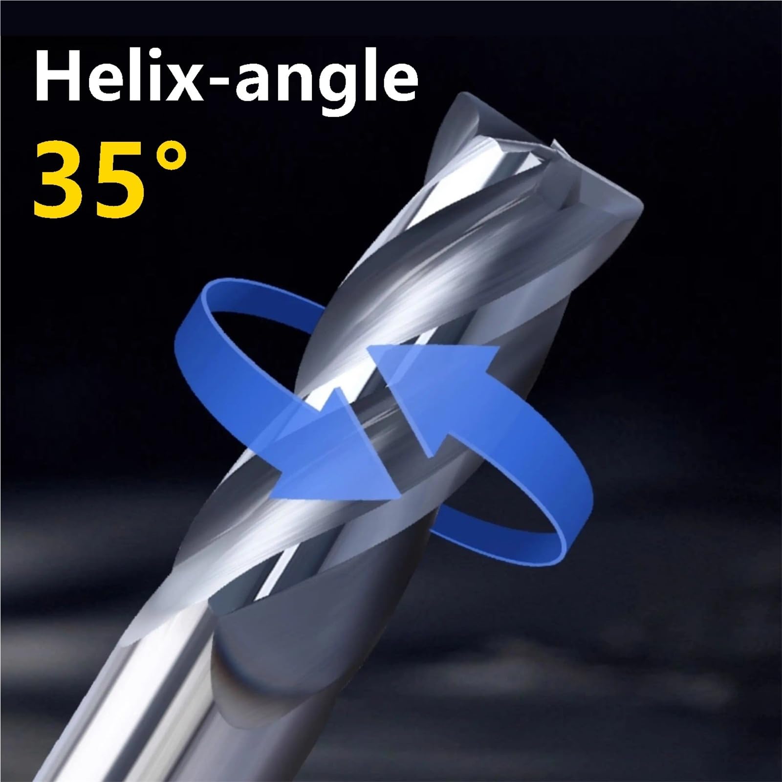Fresa de extremo Fresa de 4 flautas HRC65, diámetro: 1-12 mm, fresa de extremo con revestimiento endurecido de acero de tungsteno(6 * 6 * 20 * 100 4F)