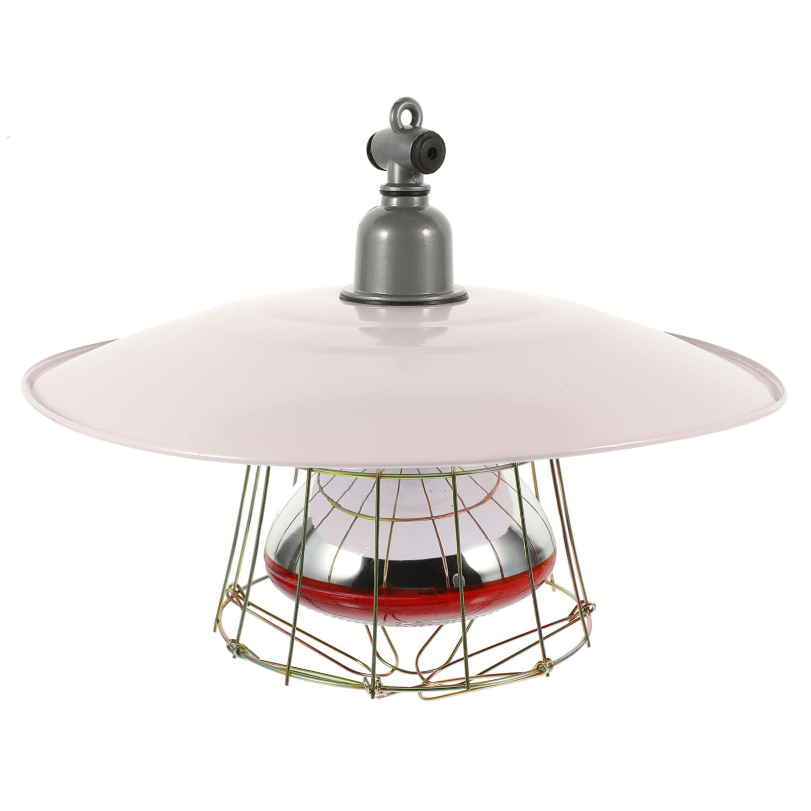 VICASKY Lampada Riscaldante per Bestiame con Paralume in Metallo Accessorio Incubatrice per Pulcini e Cuccioli Luce Termica per Gabbia Animali Protezione Invernale per Colore Casuale