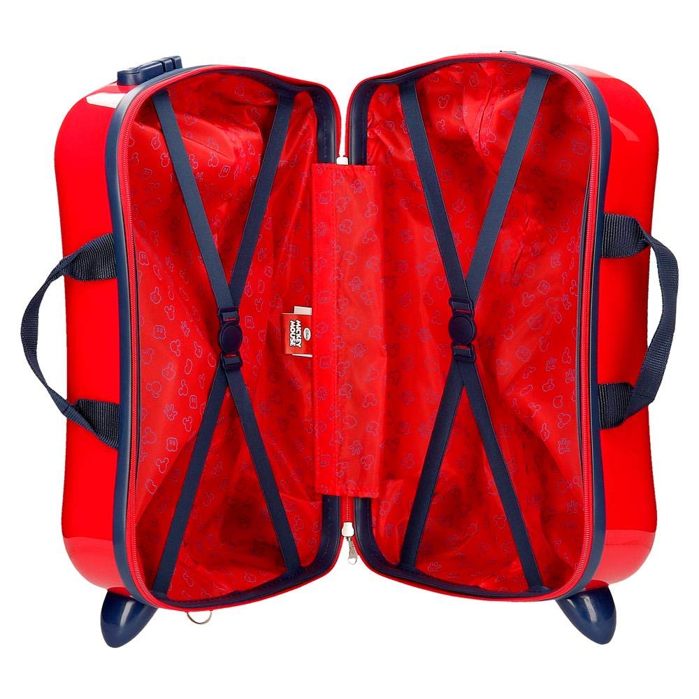 Disney Valigia per bambini 2 ruote multidirezionali Happy Mickey