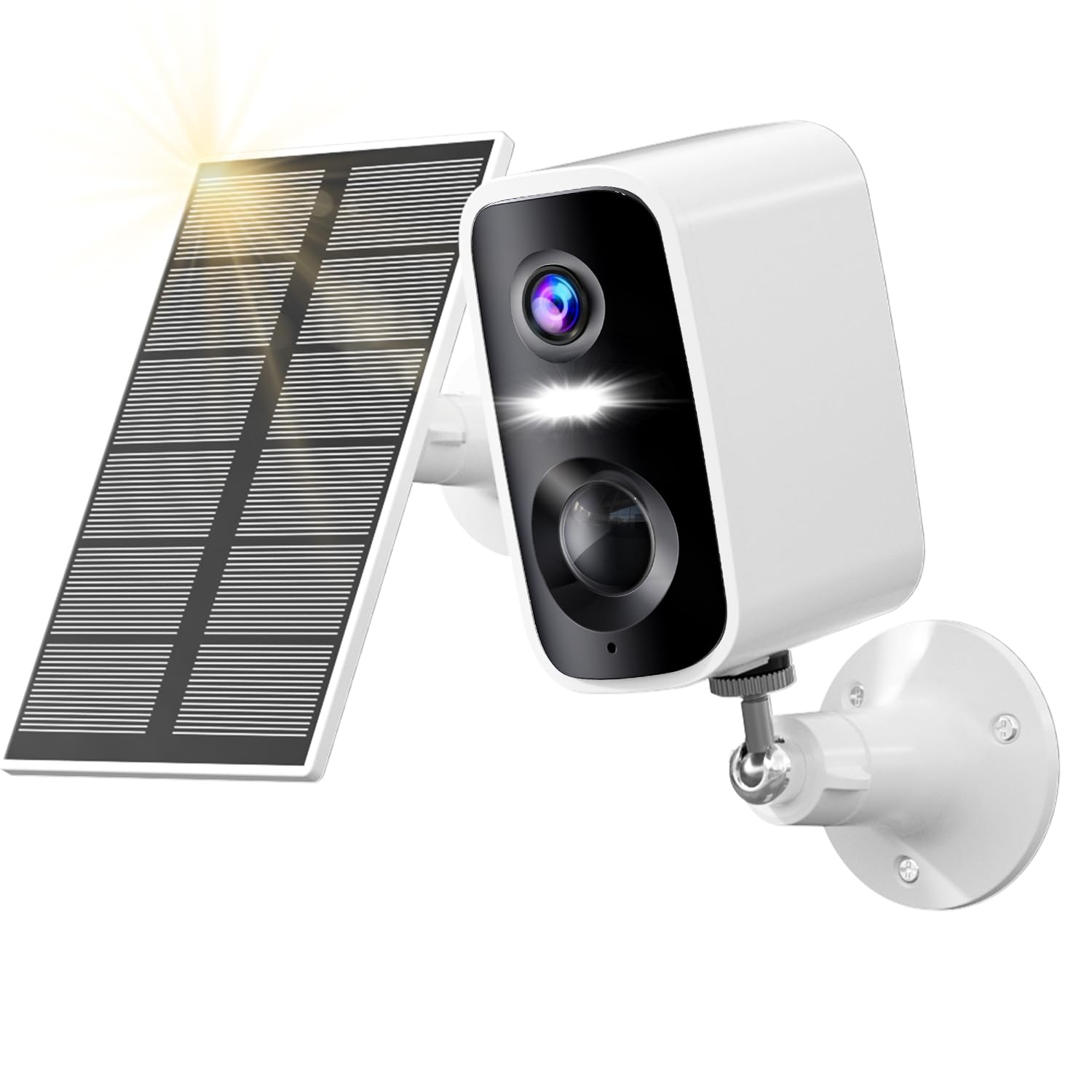 Telecamera Con Pannello Solare E Sim Telecamera Sicurezza Solare Wireless 2K 4MP - Visione Notturna A Colori, Impermeabile IP65 Telecamera Esterna Solare 2K - Foto 6