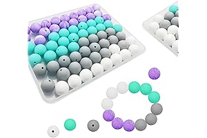 70pcs Silicone Beads Assortment: Essential for Handmade Jewelry Creation