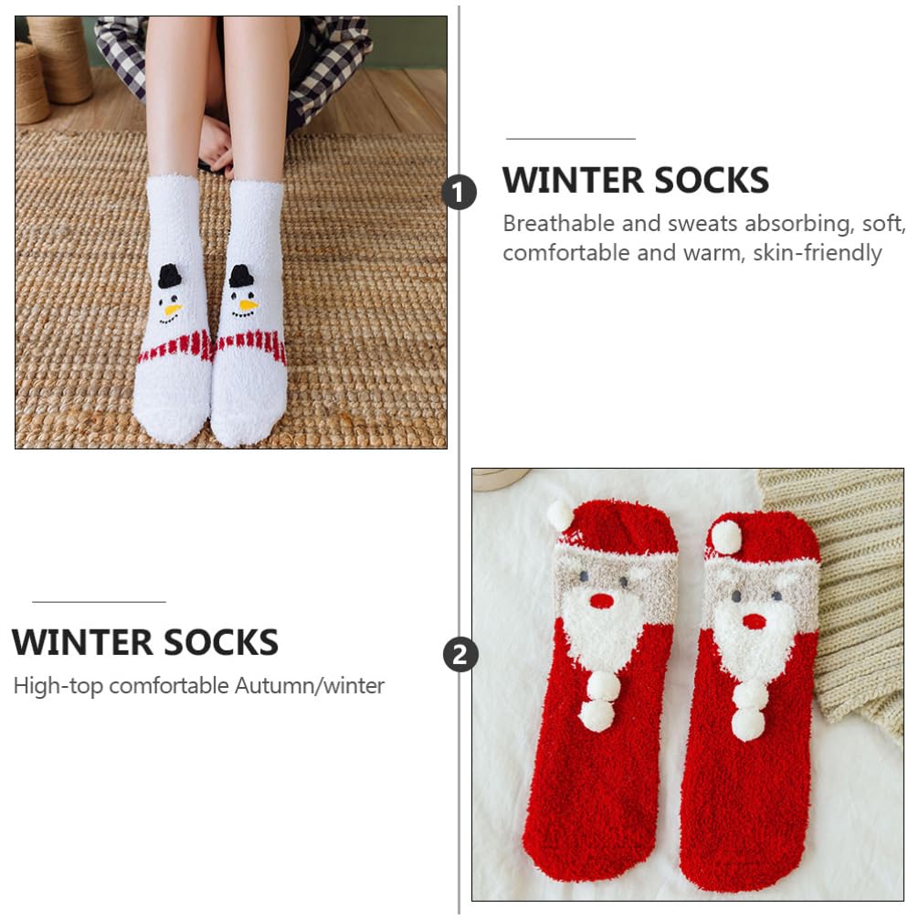DECHOUS 9paare Dicke Fleece Socken Für Winter Rutschfeste Schlafsocken Mit Witzigen Mustern Als Haussocken Oder Zu Weihnachten Für Damen Und Herren