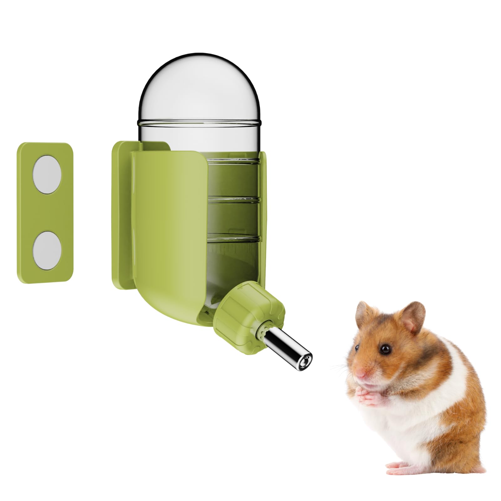 Hamster Water Bottle with Magnetic Holder