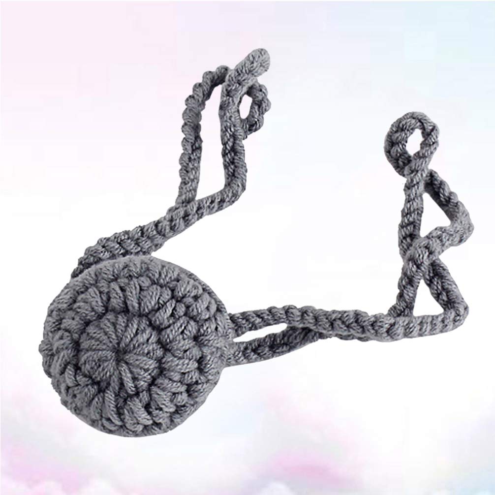 Chauffe-nez au crochet pour femme, homme, enfant, extérieur, maison, sport, ski, couvre-gorge gris