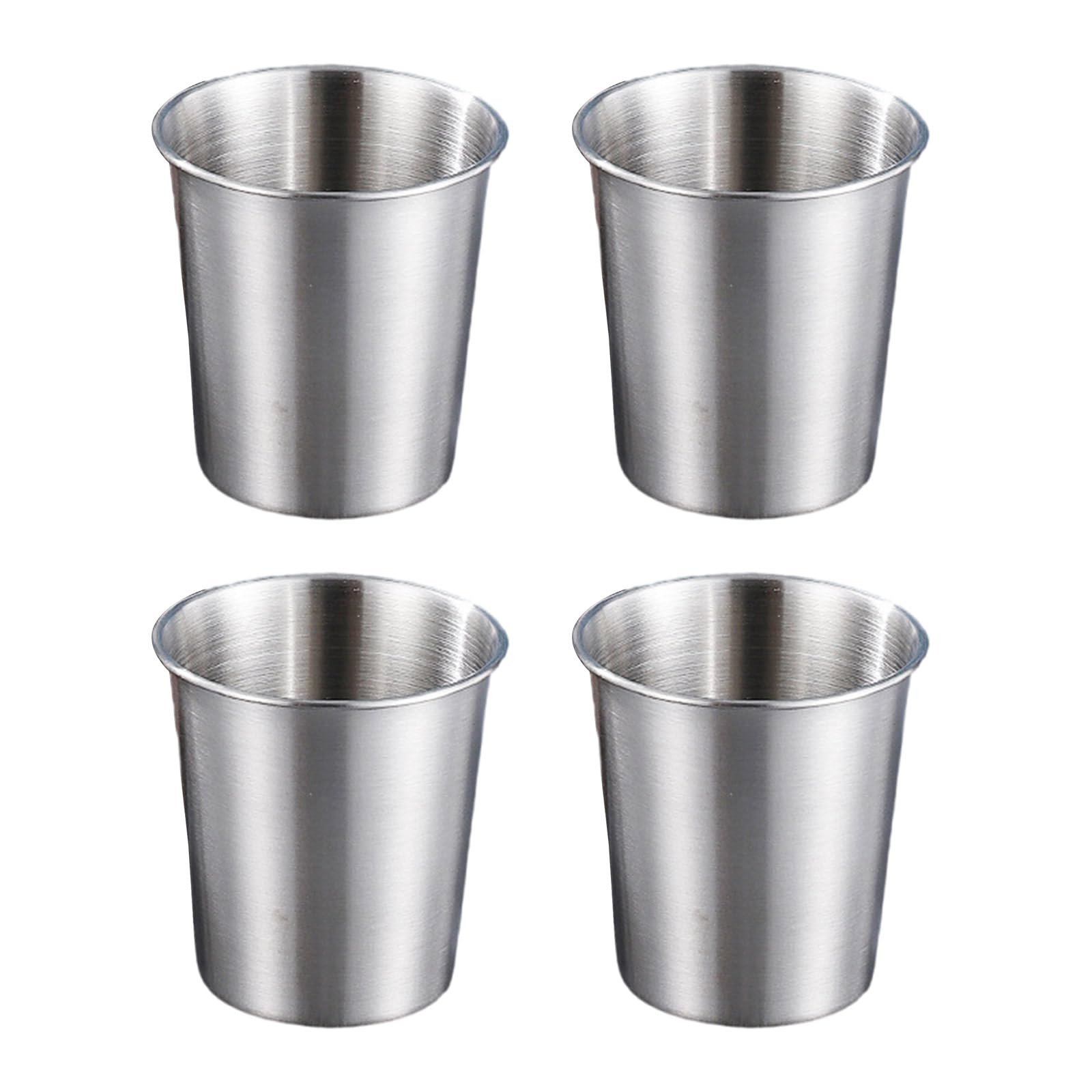 Set Di 4 Tazze Mini In Acciaio Inox - Bicchieri Impilabili Per Birra E Cocktail, 180ml - Foto 3