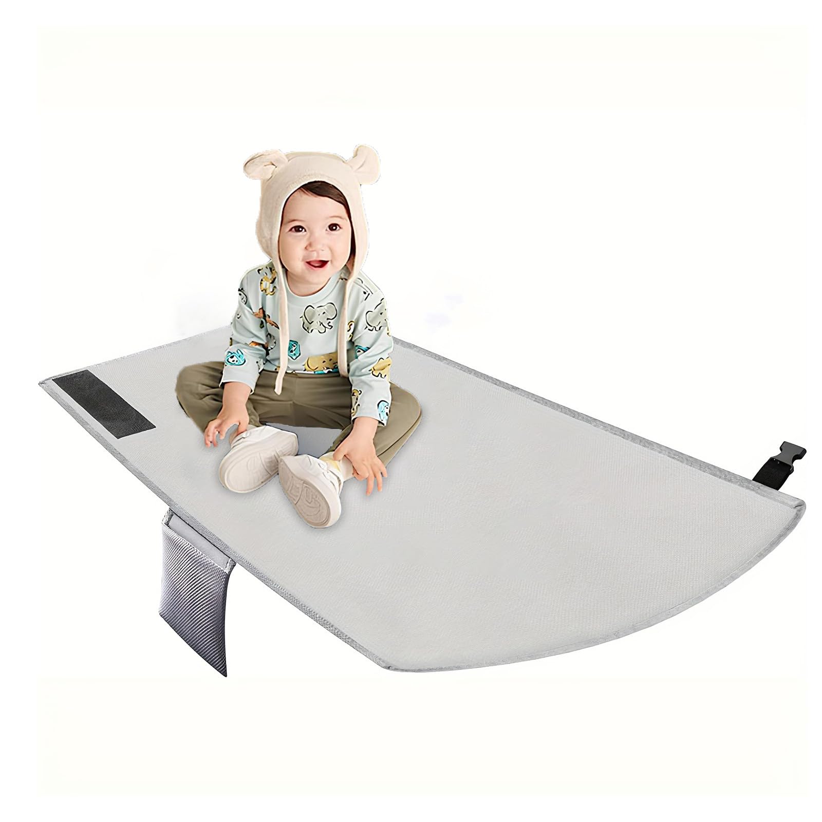 Reposapiés De Avión, Avión De Cama De Viaje Para Niños Pequeños Para Niños, Portátil y Plegable,Accesorios De Viaje En Avión, Reposapiés De Avión Para Niños, Extensores De Asientos Para Aviones