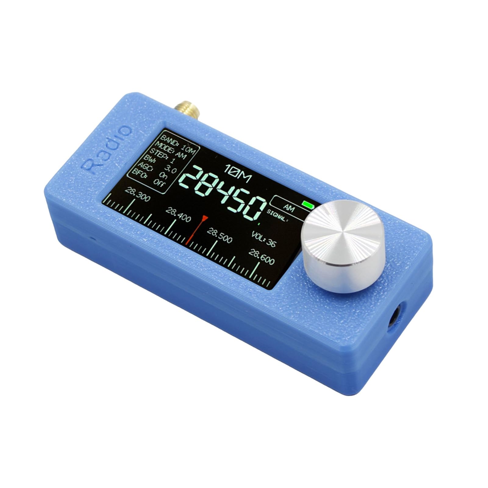 Przenośny odbiornik FM AM/FM z ekranem IPS o przekątnej 1,9 cala, LSB/USB All Band Pocket Mini anteny cyfrowe zasilane bateriami, kompaktowa konstrukcja Ö