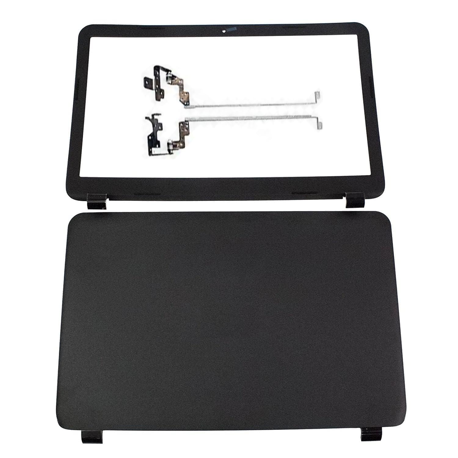 ronics laptop lcd back cover/lcd top cover with front bezel + hings for hp pavilion 15-r, 15-g, compaq 15-s, 250 g3, 255 g3 (laptop screen assembly), panel + bazzel + hinge