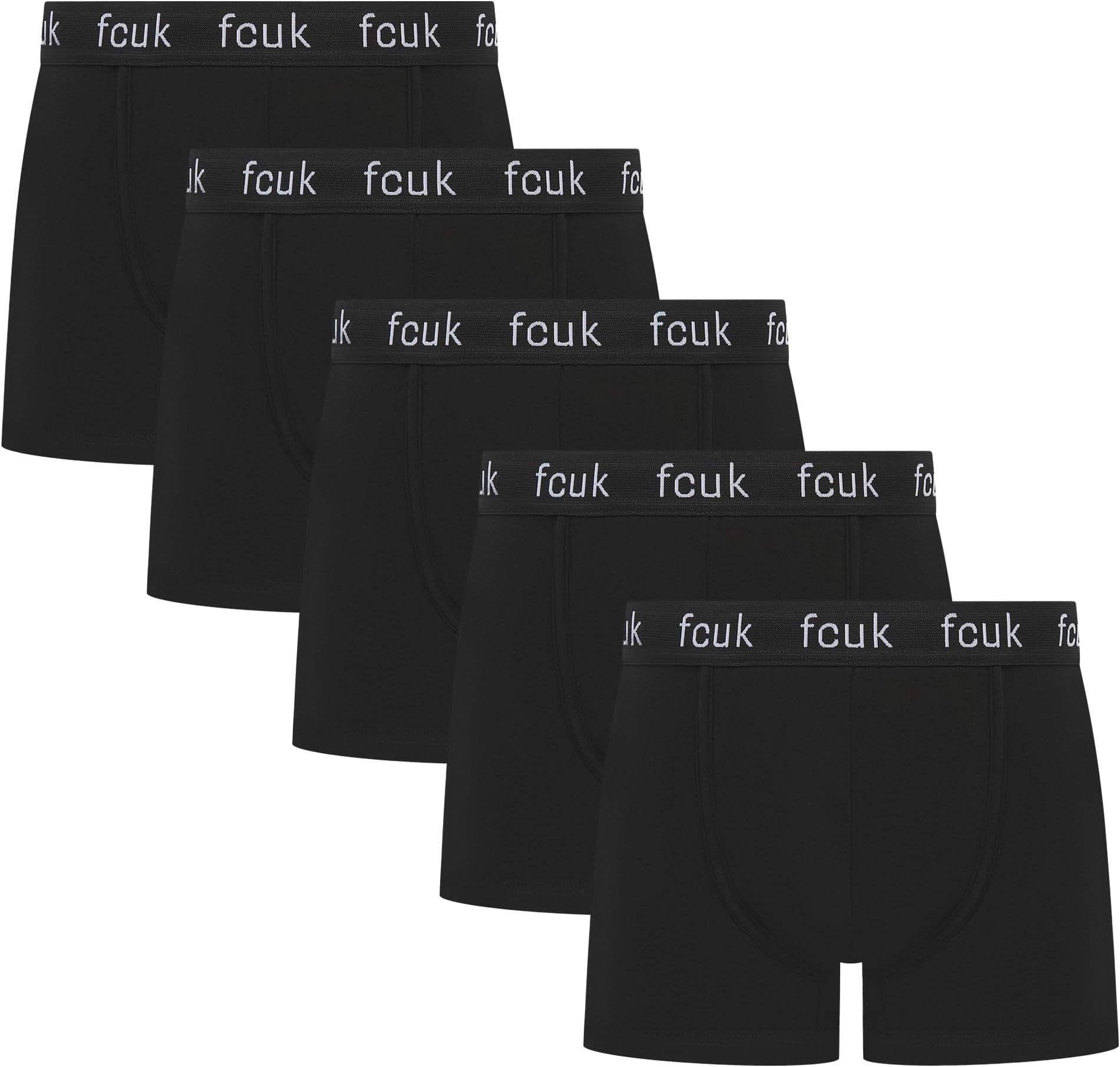 FCUK - Mens Boxer Shorts, 5 or 7 Multipack, Classic Fit Trunks