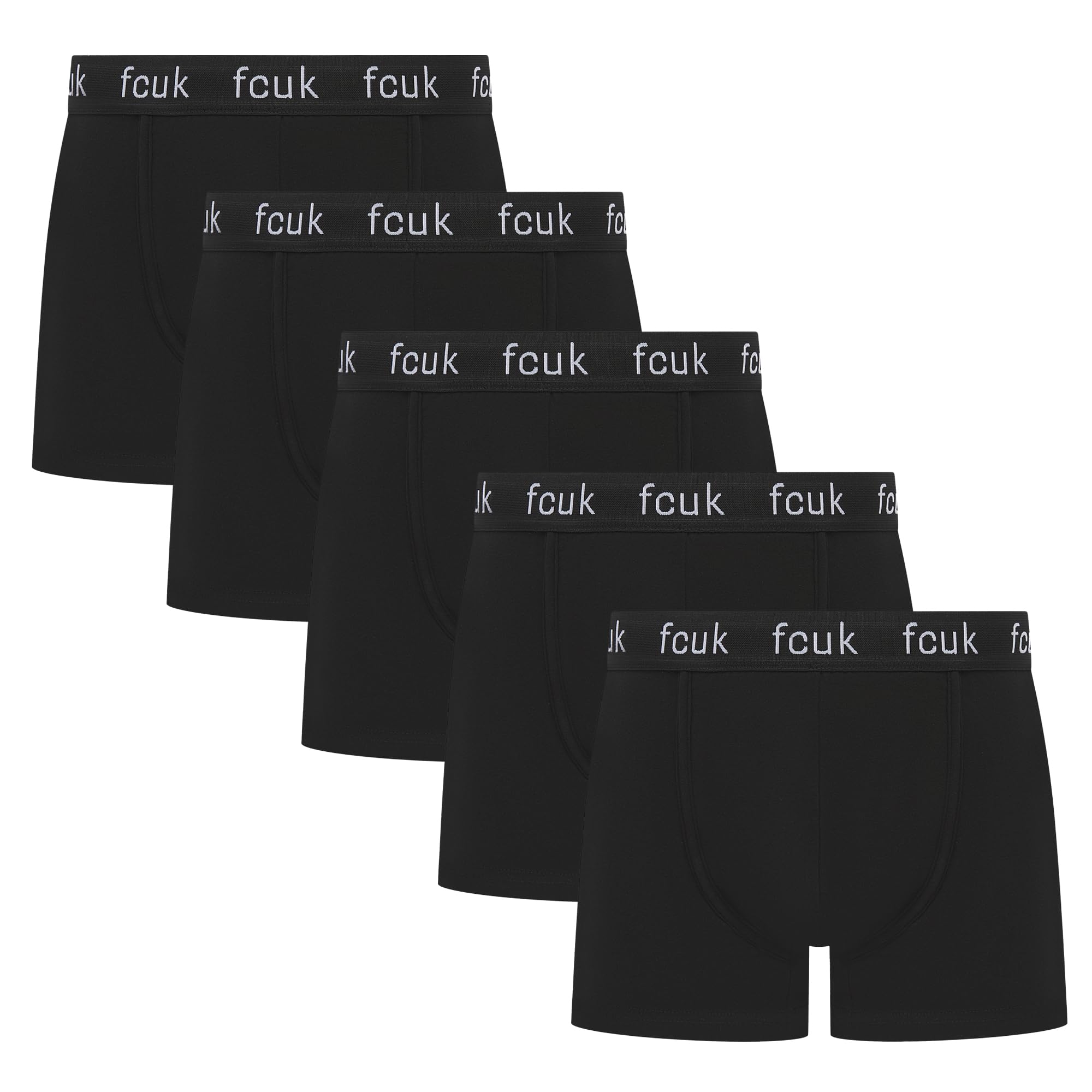 FCUK - Mens Boxer Shorts, 5 or 7 Multipack, Classic Fit Trunks