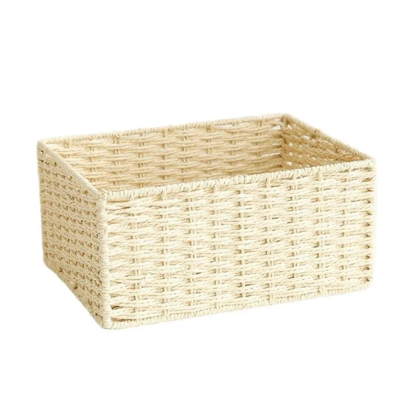 Cesta Para Revistas Tejida A Mano Juego de 3 cestas mimbre